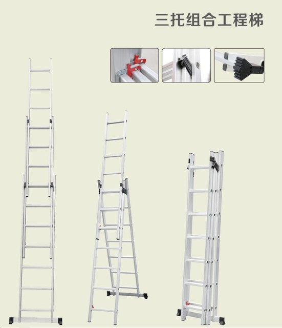 Trojúdržbový kombinačný rebrík