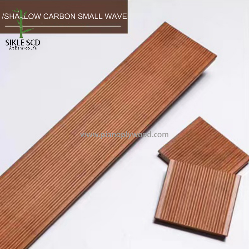 Bamboo Decking Shallow Carbon