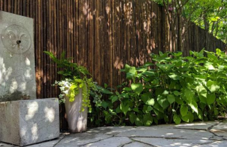 Rolo de cerca de bambu preto para exterior SIKLE SCD
