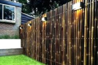 Rolo de cerca de bambu preto para exterior SIKLE SCD